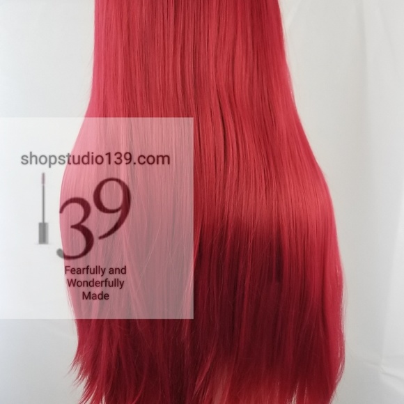 Red hot lace front 24 inch wig main image 4